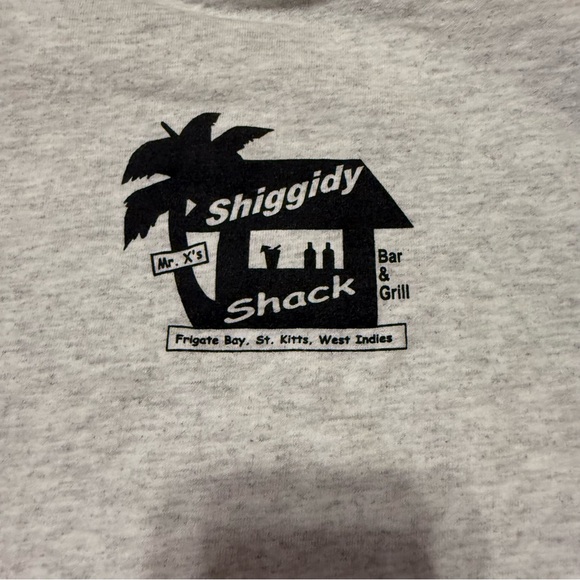 St. Kitts Shiggidy Shack Caribbean Beach Bar Tee NWOT - Picture 5 of 5